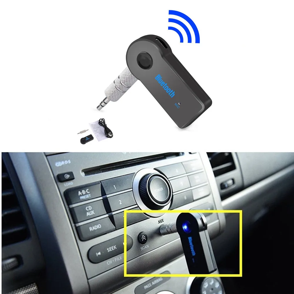 

2 in1 Wireless Bluetooth 5.0 Receiver Transmitter Adapter 3.5mm Jack For Car Music Audio Player Aux Headphone Reciever Handsfree