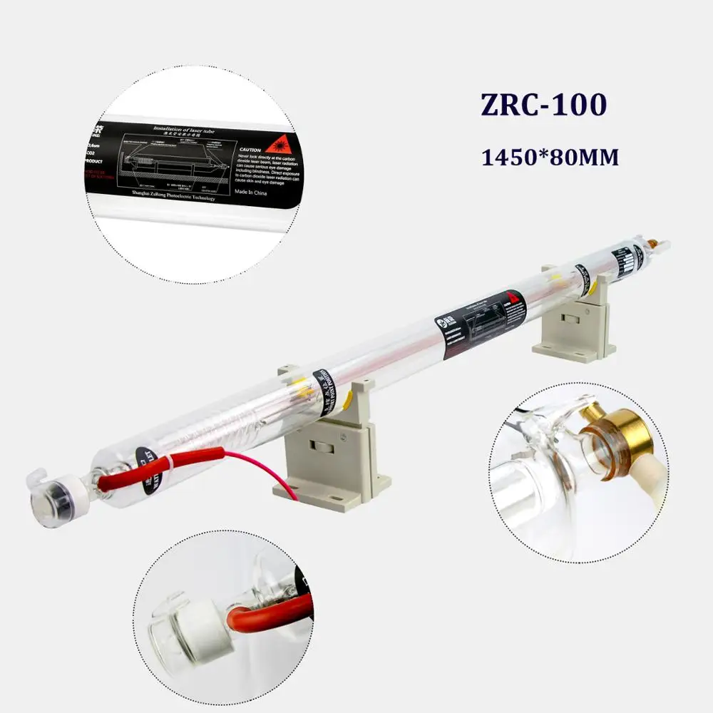 

Co2 Laser Tube 100W For Plexiglass Sponge Cutting Zurong