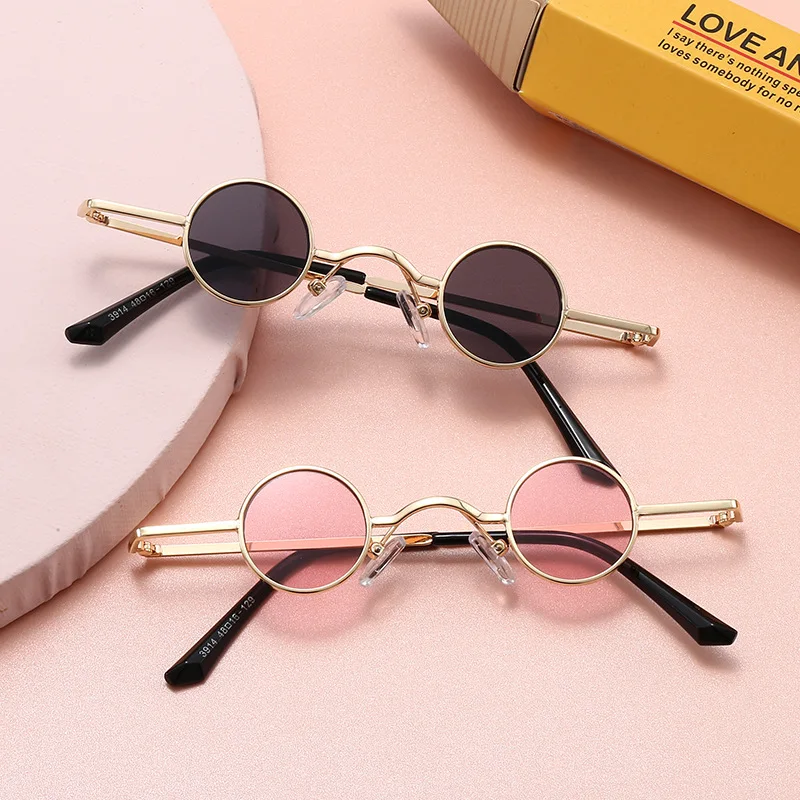 2020 детские солнцезащитные очки Брендовые круглые для девочек UV400 Ретро оттенки