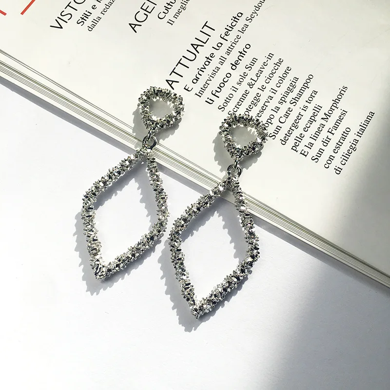 5 Legenstar новые модные серьги Чеканные для женщин золотого цвета Meatal Jewelry сплав в виде колец геометрической формы массивные серьги - Окраска металла: 5