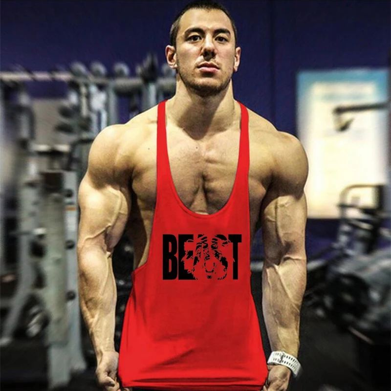 Мужская майка из хлопка Muscleguys для спортзала мужская рубашка без рукавов