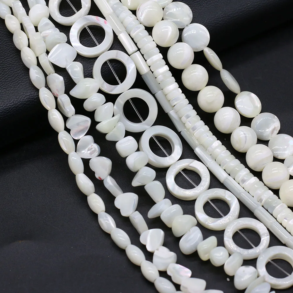 

Natural Freshwater Shell Beads Different Shaped Loose Spacer Beaded For Jewelry Making DIY Bracelet Necklace Earring Accessories