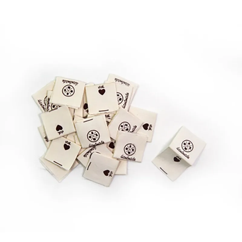 100 шт. этикетка ручной работы тканевые этикетки складные бирки с овечьим бежевым