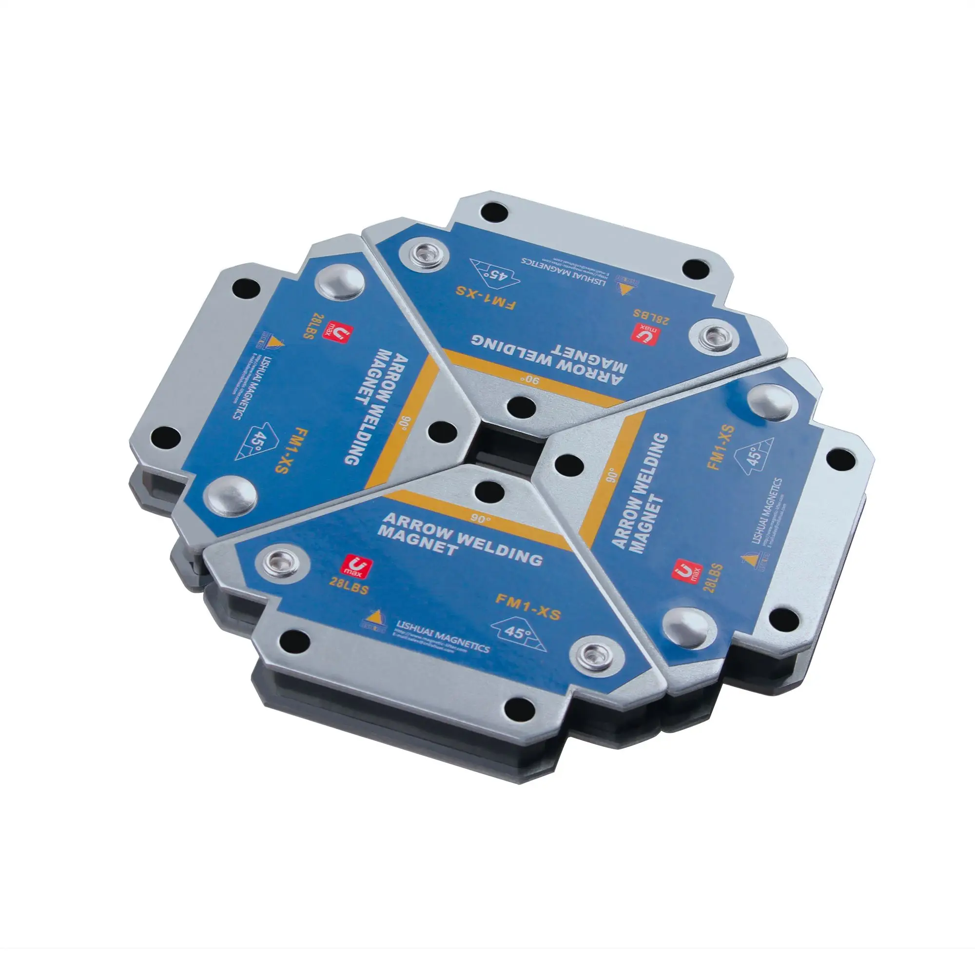 

4pcs Magnetic Welding Holders Multi-angle Solder Arrow Magnet Weld Fixer Positioner Locator Holding Auxiliary Locator Tools