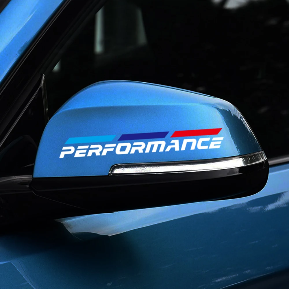 Автомобильное зеркало заднего вида наклейка производительность логотип для bmw X1