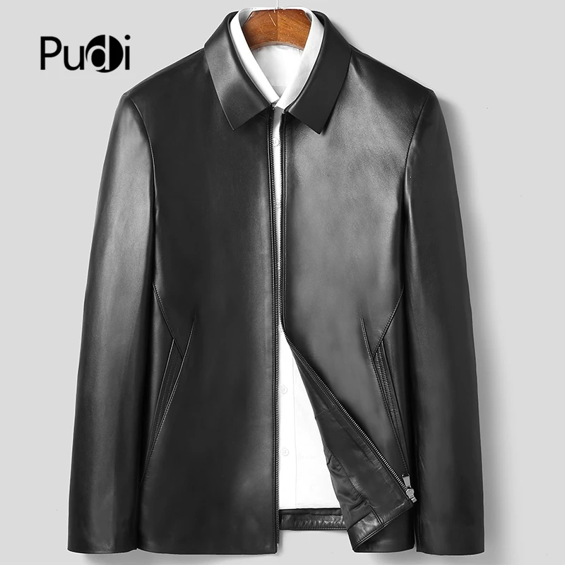 

Pudi MT148 Brand New Man Real SheepSkin Coat Jacket Genuine Sheep Leather Jackets Winter Warm Coats Suit Outwear