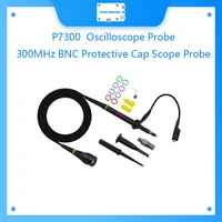 cleqee p7300 1pcs oscilloscope probe 300mhz bnc protective cap scope probe x1x10 dc 300mhz