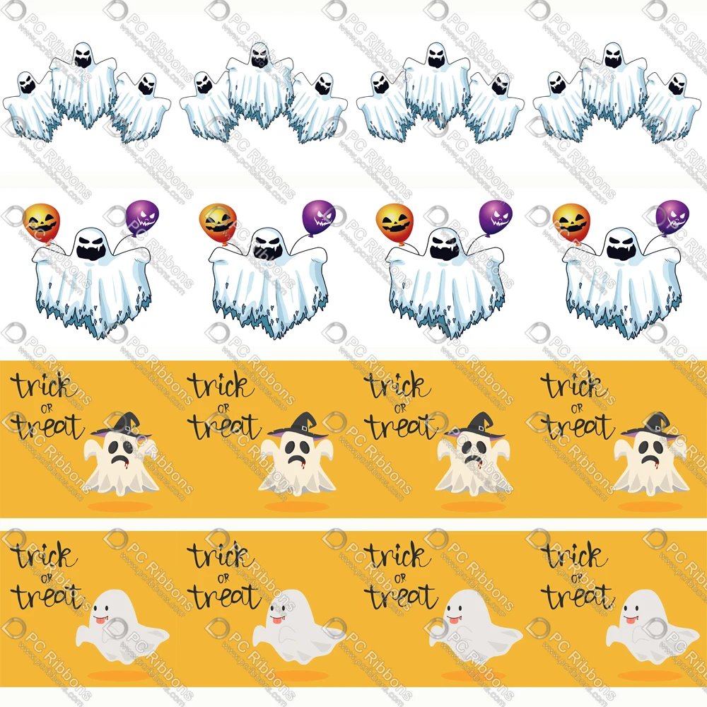 

16-75MM Cute Forest Halloween Printed Grosgrain Polyester Ribbon 50 Yards Gift Wrapping Diy Bows Wedding Drections Ribbons