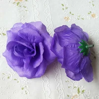 hot 10pcslot 8cm purple violet color artificial rose silk flower heads diy wedding home decoration festive party supplies