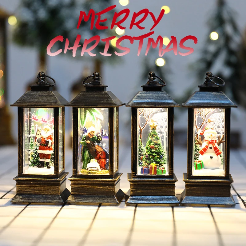 

Christmas Led Light Santa Claus Snowman Lantern Light Merry Christmas Decor For Home Xmas Gifts Cristmas Ornaments Navidad Noel