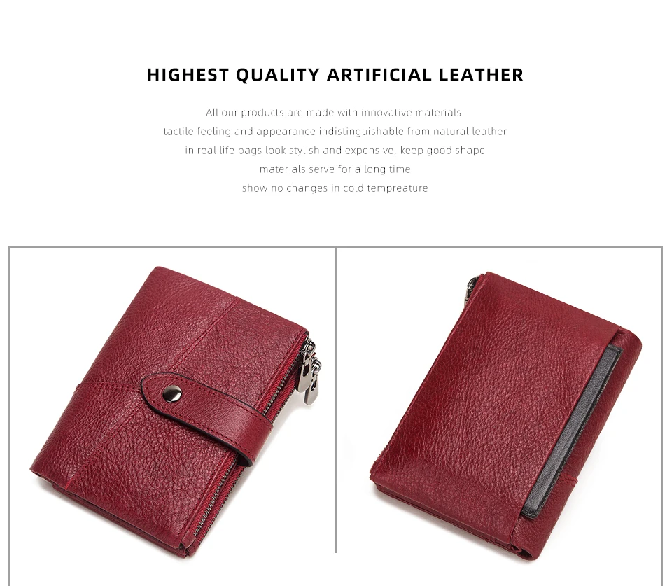 Genuine Leather Women Wallet GZCZ Casual Men Wallet Women Long Wallet In Women`s Wallet and Purses Retro Rfid Women Short Wallet