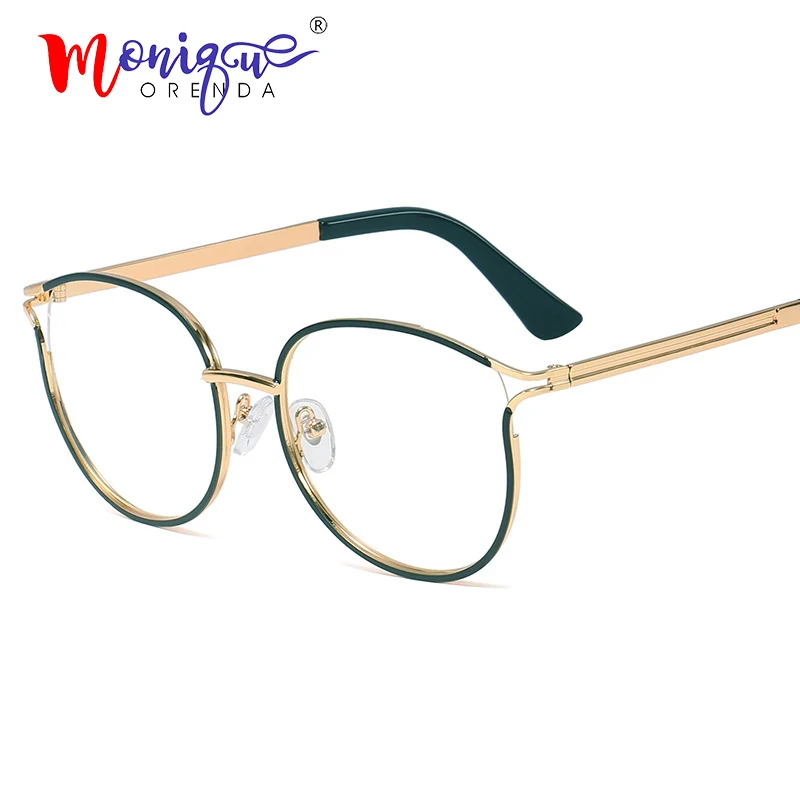 Модные классические очки в металлической оправе кошачий глаз TR90 женские и