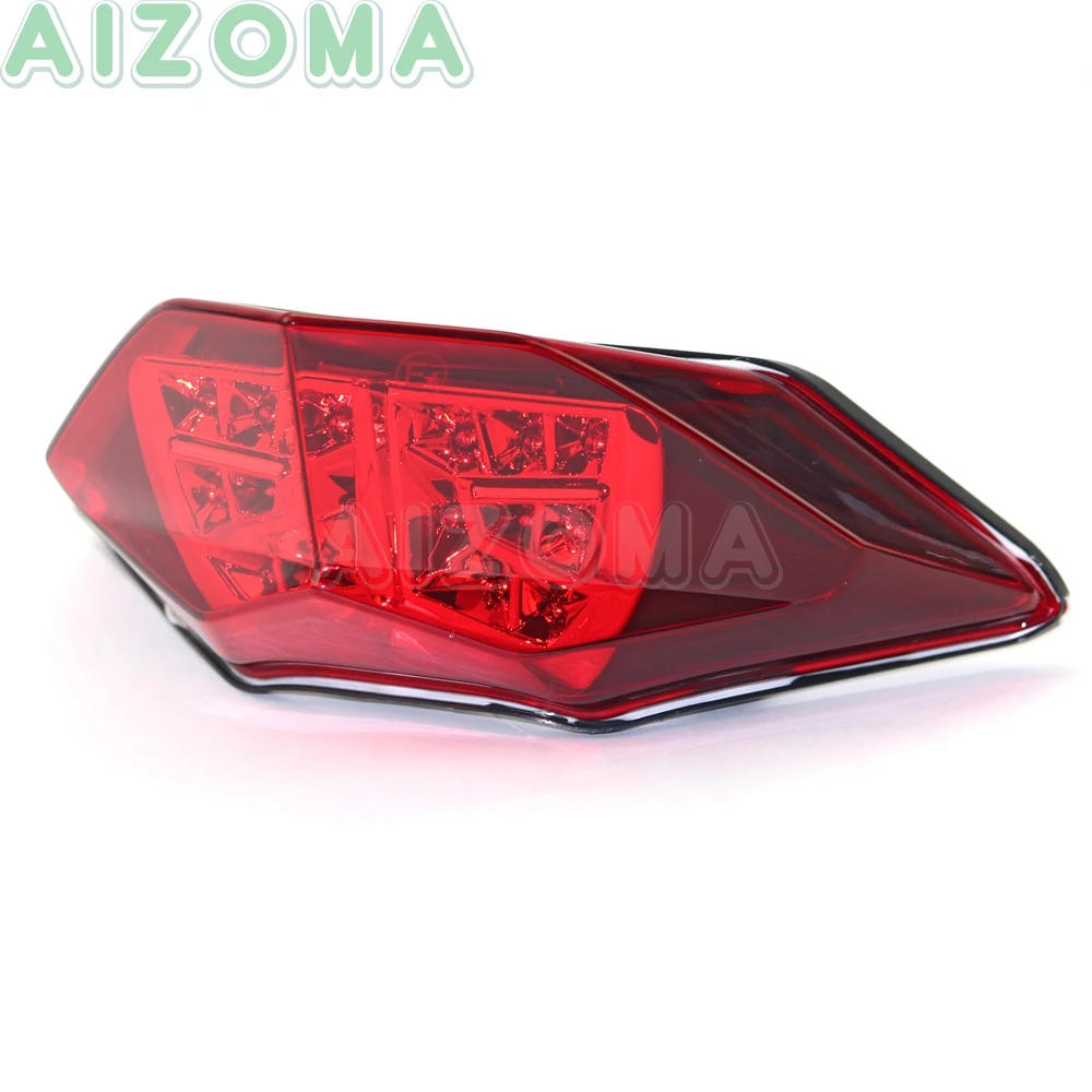 

For Kawasaki Ninja 250R/300R Motorcycle Rear Brake Tail Lamp w/ Amber Signal Lights For Kawasaki Z250 Z300 E-mark Stop Taillight