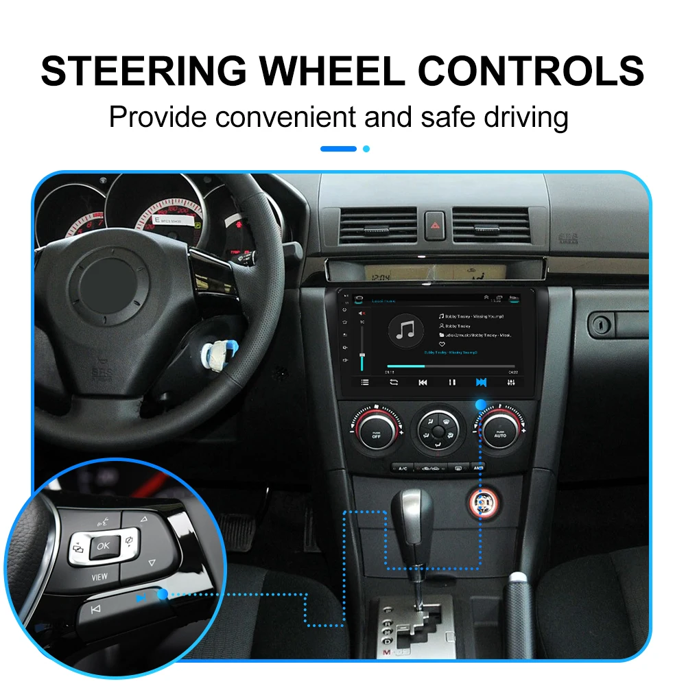 android 10 0 car multimedia player for mazda 3 bk mazda3 2004 2013 autoradio gps navigation camera wifi ips screen stereo rds free global shipping