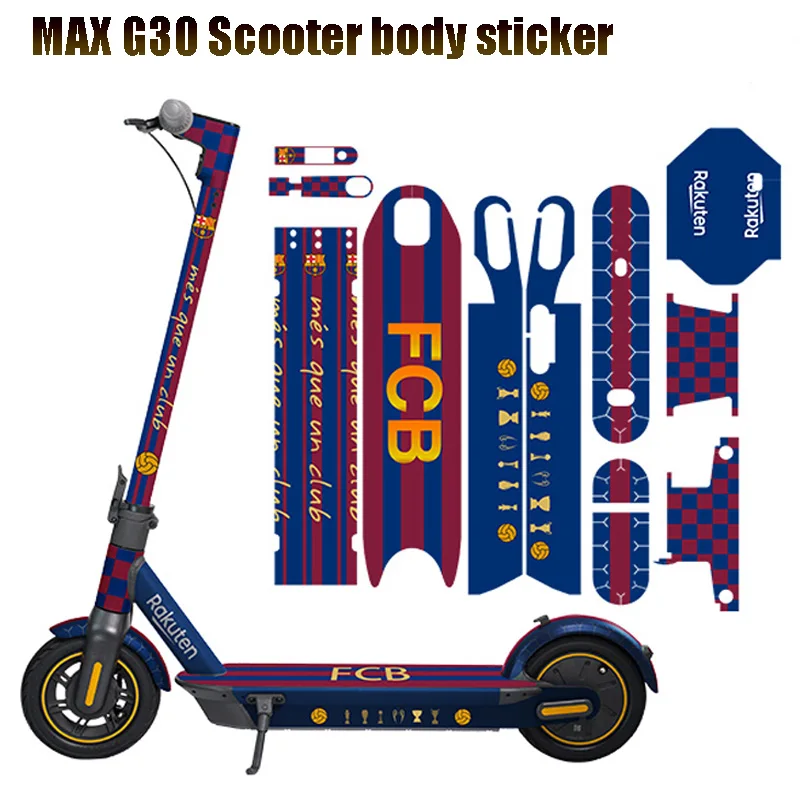 

Electric Scooter sticker for Ninebot max G30 stickers skateboard Non-slip waterproof body protective kickscooter Accessories