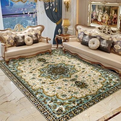 

Persian Carpet Rectangular Sofa Chair Living Room Bedroom Non-Slip Floor Mat