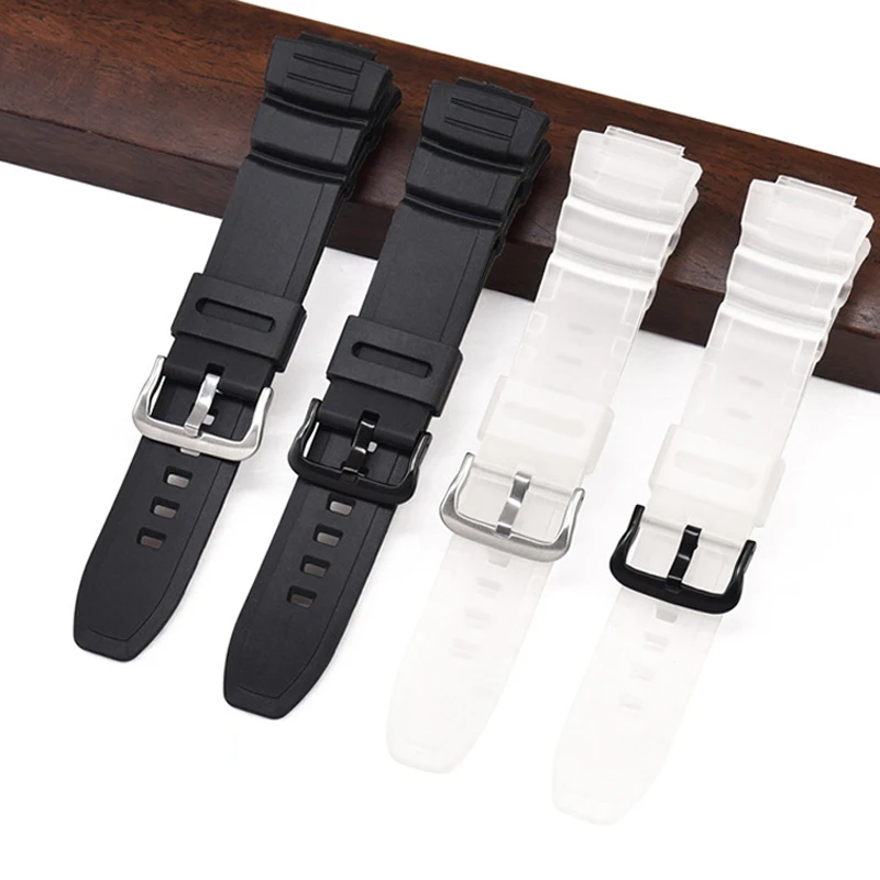 

Silicone Watch Band for Casio MCW-100H/110H/W-S220/HDD-S100 WV-200/AE-2000/2100 Resin Strap 16mm Wristwatch Accessories