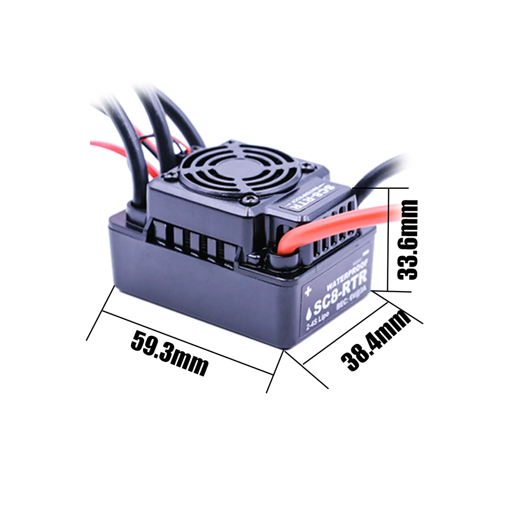 Hobbywing SC8-RTR 120A бесщеточный ESC + KRUN 3660 2600/3300/3500/3800/4600KV Бессенсорный двигатель