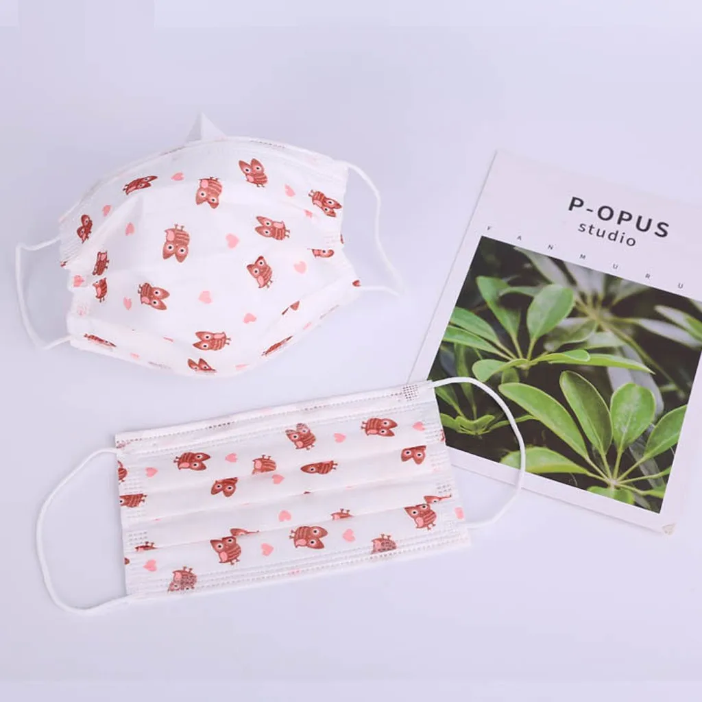 10 шт. одноразовая маска для лица Пылезащитная Студенческая Adlut карнавальный