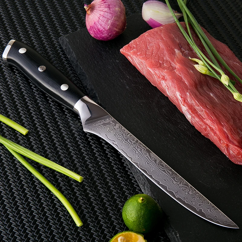 Нож для мяса GRANDSHARP vg10 из дамасской стали 5 дюйма|Кухонные ножи| |