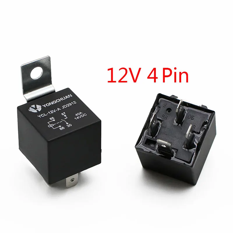 4P 12V 40A 4 5 Pin 4P 5 P 40A водонепроницаемое реле автомобильное долгая жизнь автомобильные реле нормально открытое DC 12 V/24 V реле для головного света кондиционера - Габаритные размеры: 4P 12V 40A