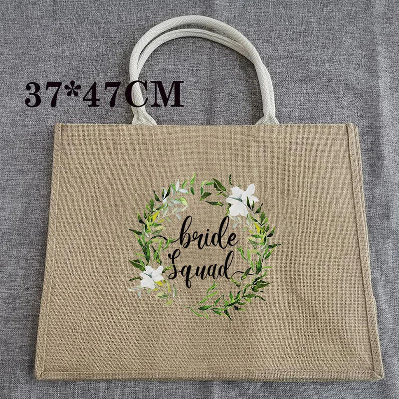 Эко-сумка из джута на заказ персонализированная миниатюрная джутовая Сумочка