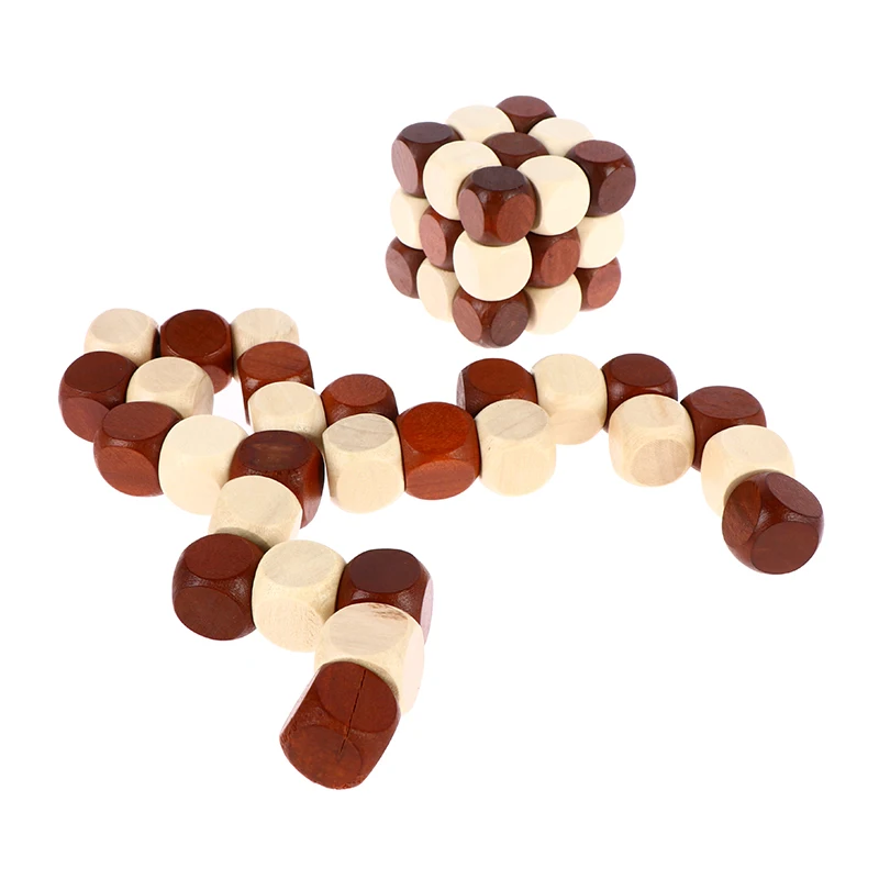 

IQ Brain Teaser Kong Ming Lock Lu Ban Lock 3D Wooden Interlocking Burr Puzzles Game Toy For Adults Kids