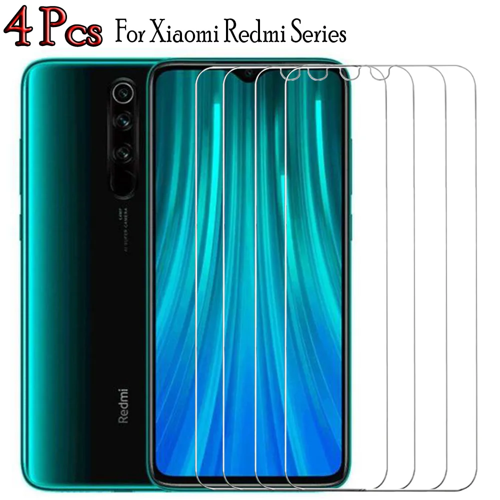 4 шт. закаленное стекло для Xiaomi Redmi Note 8 Pro 8T защита экрана на note 7 pro 5 защитная пленка