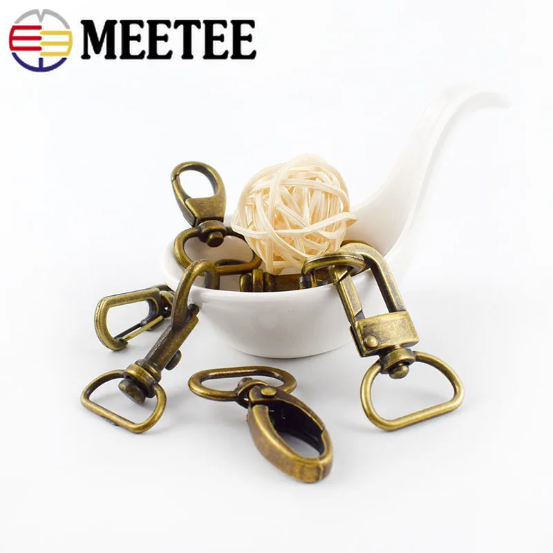 Meetee 4/10/20 штук 2 см Бронзовый застежки молнии в виде полукруга Cilps крюк DIY сумка