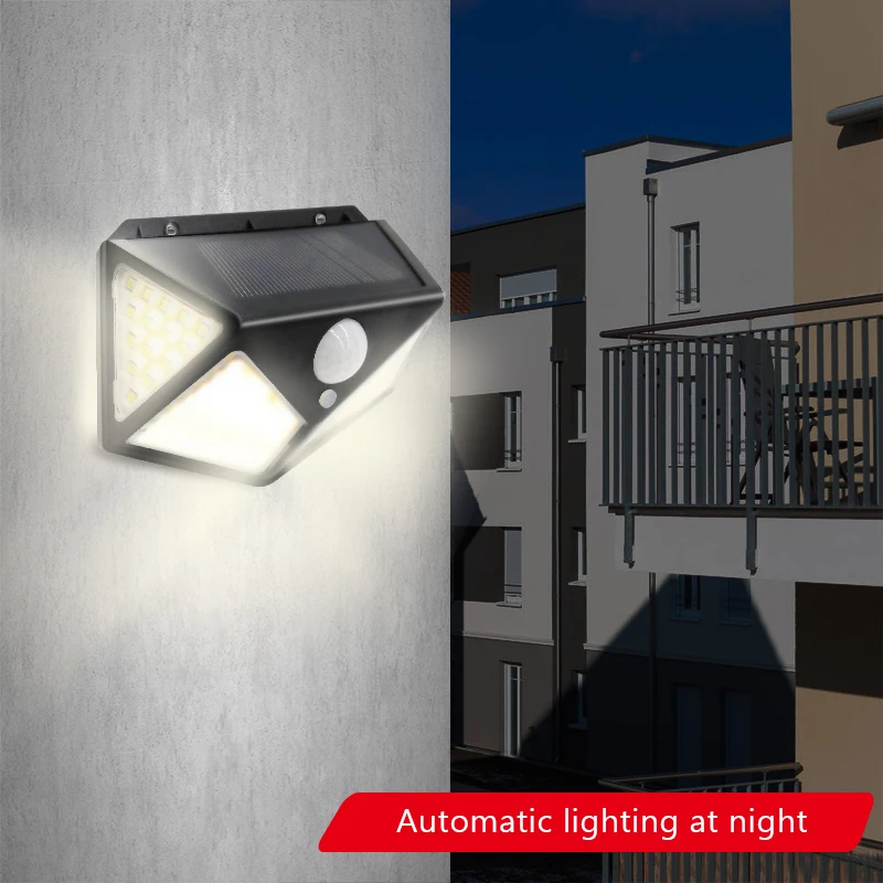 Фонарик на солнечной батарее водонепроницаемый датчик движения наружный