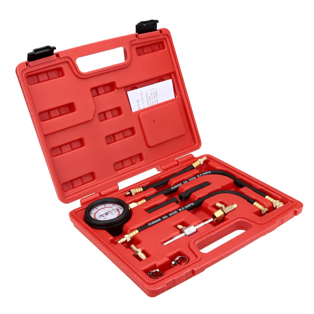 

Fuel Injection Pump Injector Tester Pressure Gauge Test Gasoline 0-100psi