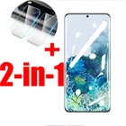 2 в 1 Гидрогелевая пленка для Samsung Galaxy S10 S9 S8 S10e Plus, пленка для объектива камеры Samsung Galaxy S9 S8 S10E, передняя защита экрана