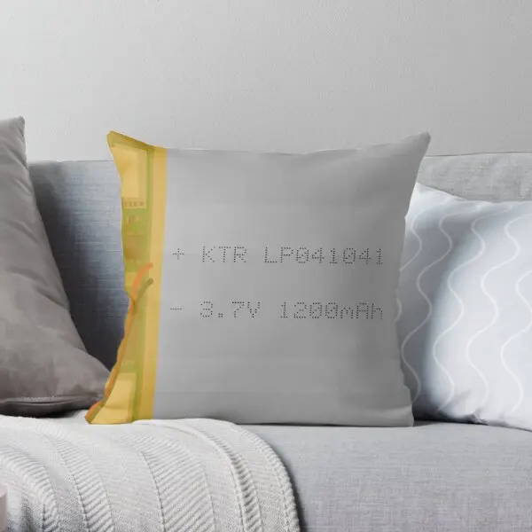 

Lithium Polymer Battery Printing Throw Pillow Cover Throw Hotel Fashion Office Waist Decor Home Square Pillows not include