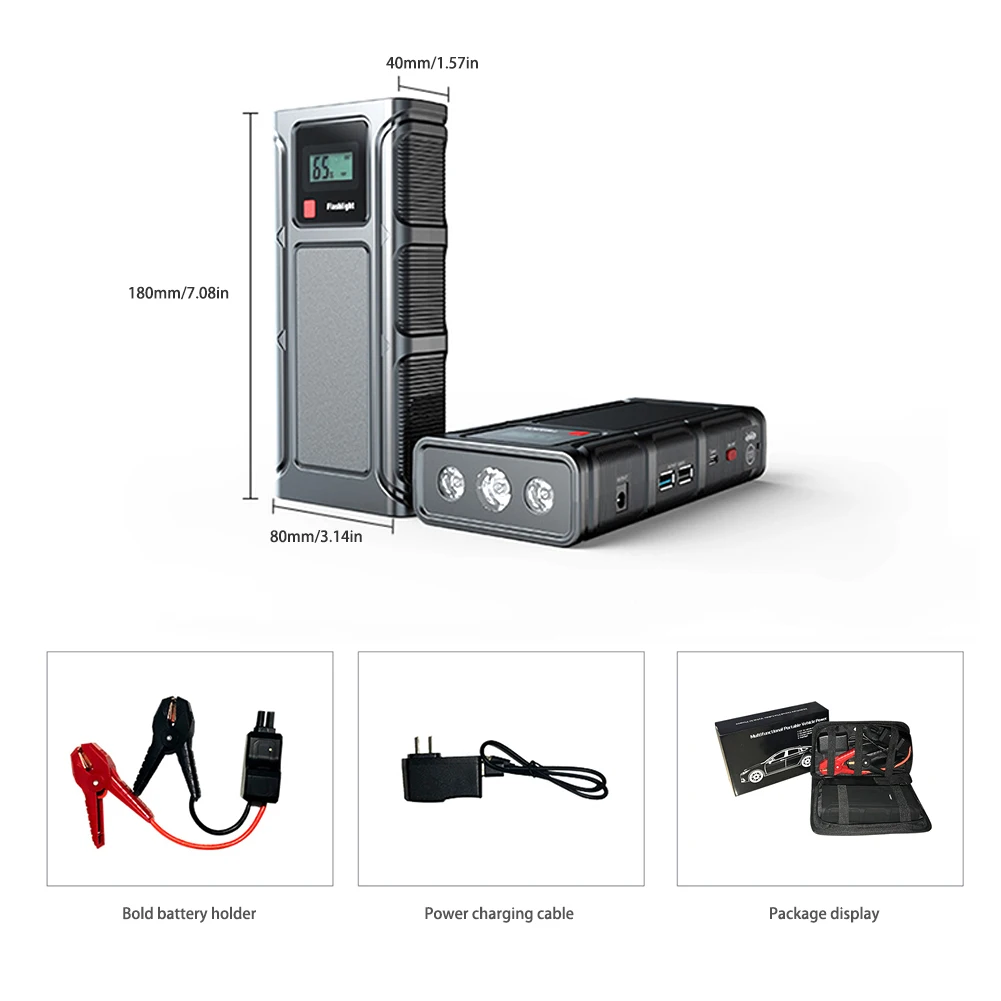 Car Jump Starter Emergency 69800mAh 12V Emergency Battery Portable External Car Battery Booster Multi-function Power Bank