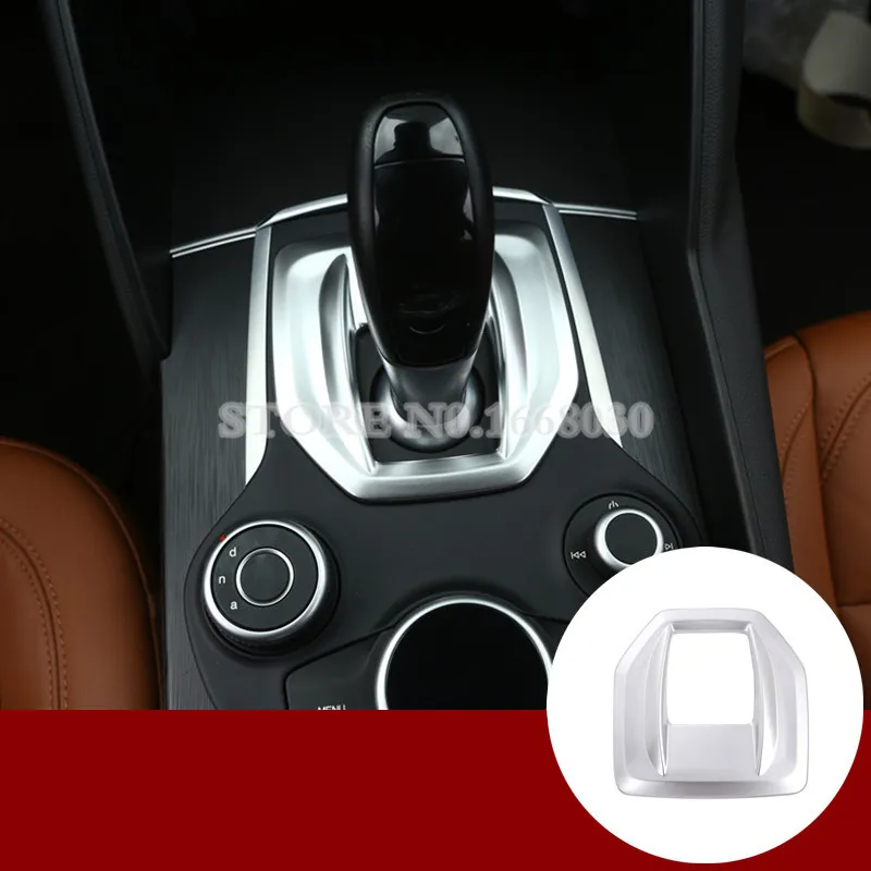 

ABS Interior Gear Shift Box Panel Cover Trim 1pcs For Alfa Romeo Giulia 2017-2021 Car accesories interior Car decoration