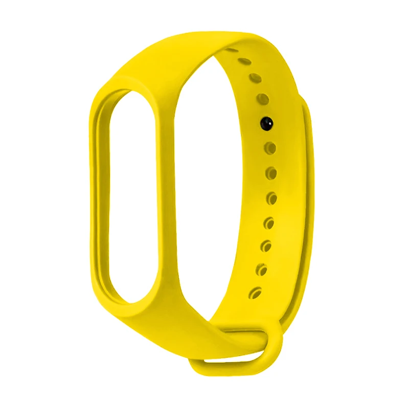 Bracelet For Xiaomi Mi Band 4 Wrist Strap For Xiaomi Mi Band 3 Silicone Strap MiBand 4 Bracelet Miband 3 Wriststrap For Xiaomi - Цвет: Yellow