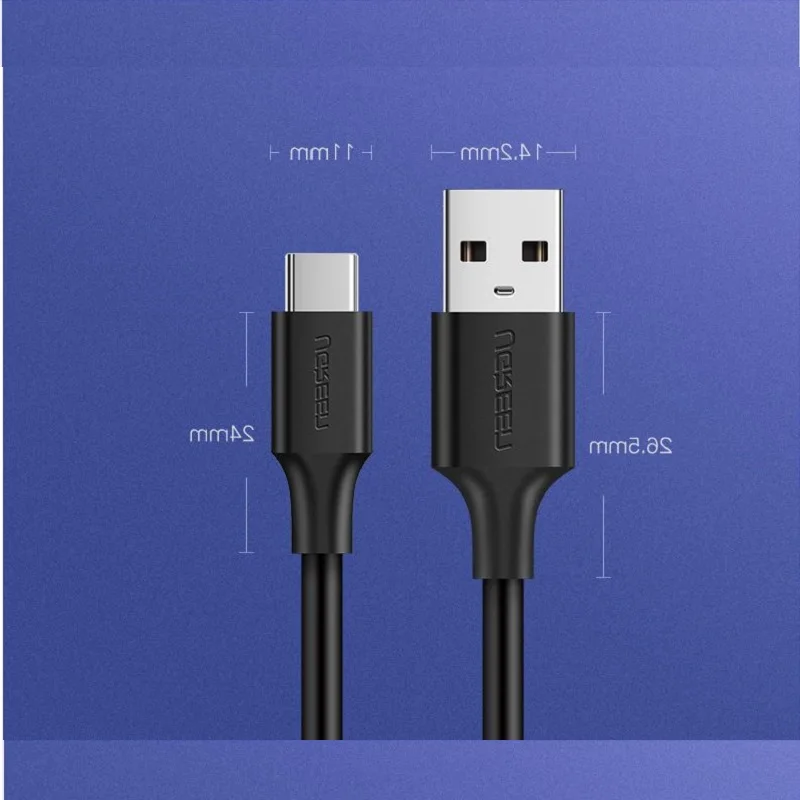 Ugreen USB Type C Data Line Универсальный медный сердечник с быстрой зарядкой | Электроника