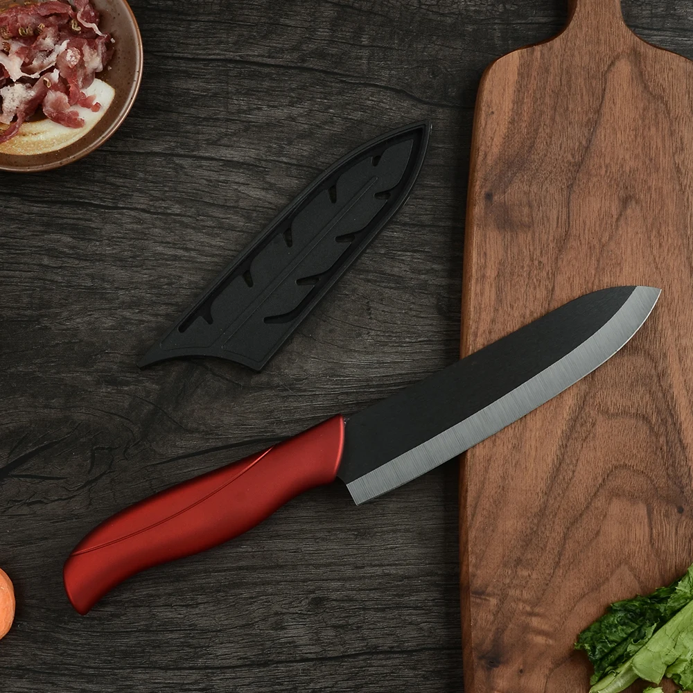 

Ceramic Knife 3 4 5 6 inch Kitchen Knives Set Peeler Zirconia Black White Blade Fruit Chef Knife Vege Cook Tool Stand Cover Case