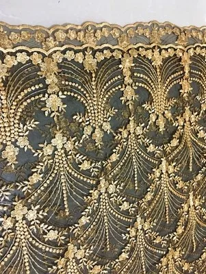 Качественная африканская кружевная ткань ЗОЛОТАЯ КОРОЛЕВСКАЯ французская