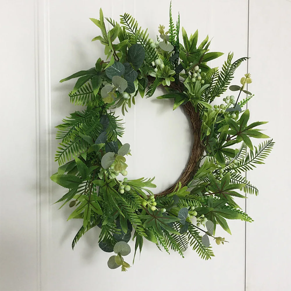 Сосновые ветви венок искусственные листья цветочный открытый внутренний