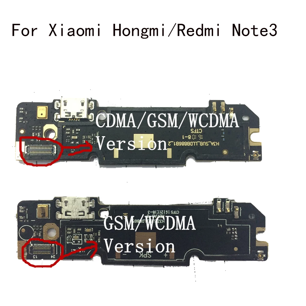 Для Hongmi Note3 USB штепсельная зарядная плата разъем зарядное устройство модуль для
