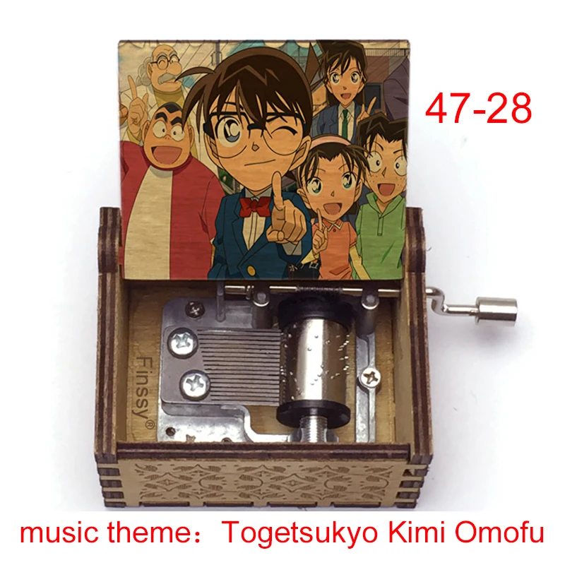Музыкальная шкатулка с изображением детектива Конана музыкальная для фанатов