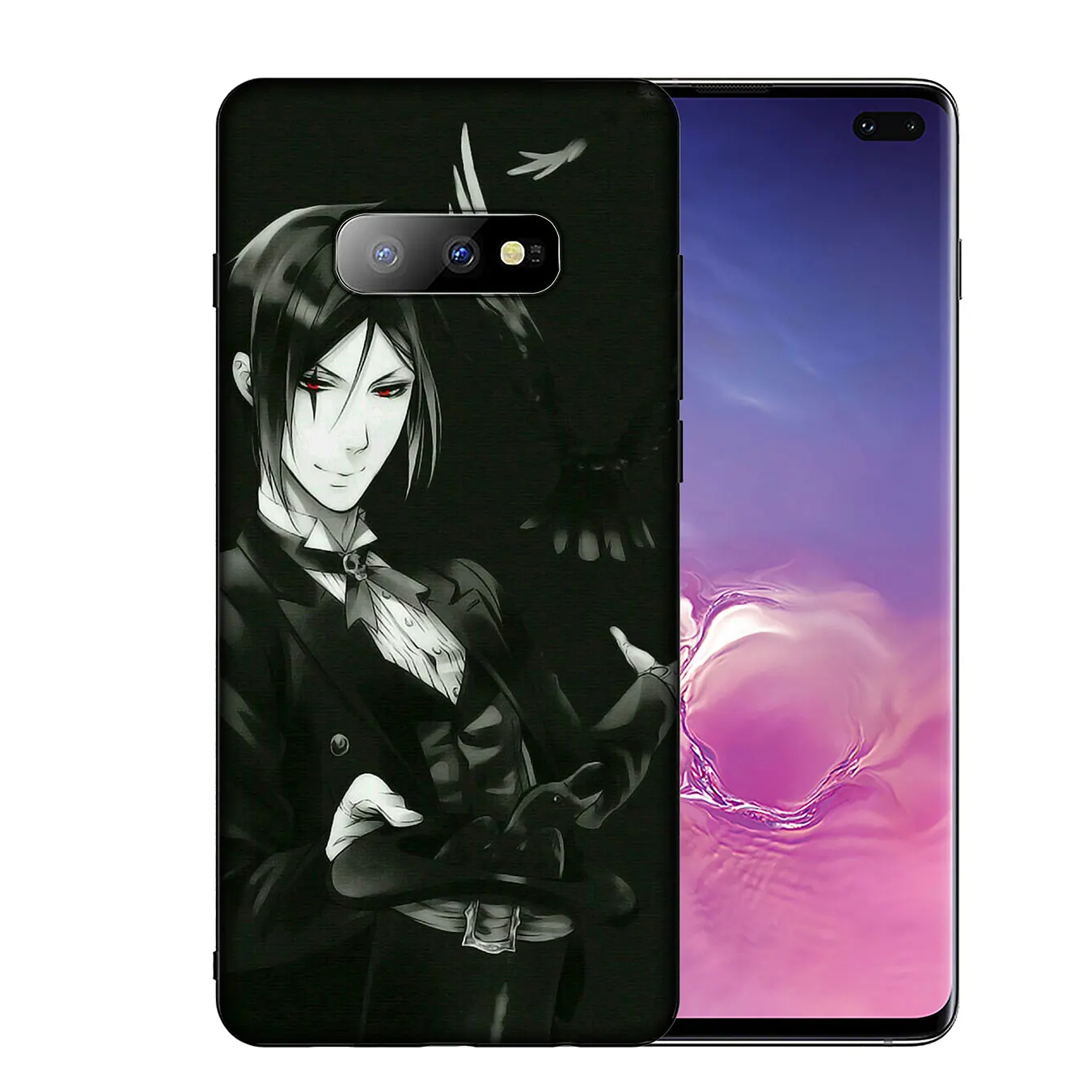 IYICAO Black Butler Anime Soft Silicone Phone Case for Samsung Galaxy S20 Ultra S10 Lite S9 S8 Plus S6 S7 Edge S10e Cover |