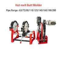 hot melt pe pipe butt welder 63 200mm butt welding machine manual hot melting machine for ppr pe pipe
