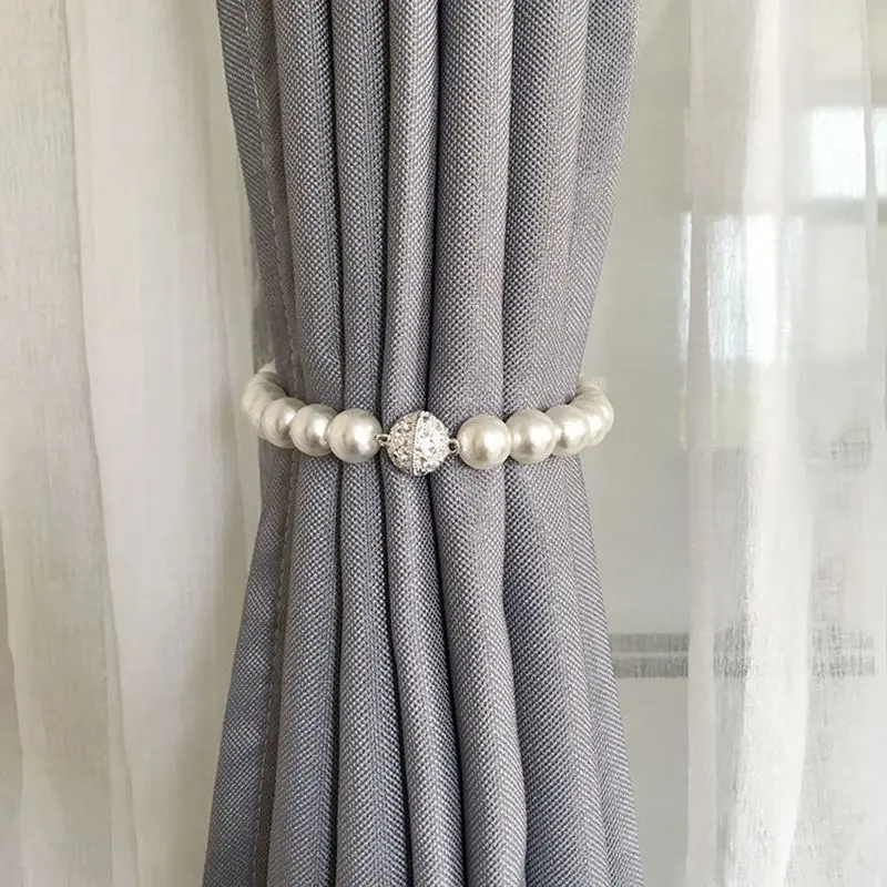 

1Pc Magnetic Curtain Tieback High Quality Holder Hook Buckle Clip Pretty Modern Polyester Decorative Home Accessorie