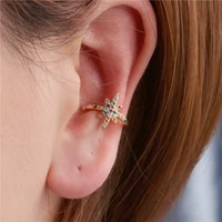 europe and the united states ins fashion star shaped meteor diamond pierceless ear clip earrings c small earring clip on earring