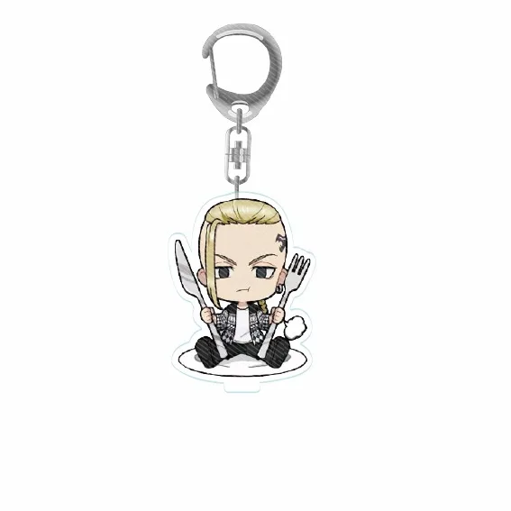 

Tokyo Revengers Anime Cosplay Keychain Manjiro Ken Takemichi Hinata Atsushi Chibi Kawaii Bag Pendant Fans Collection Props