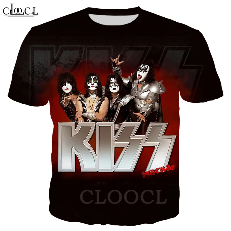 Брюки для бега рок группы KISS футболки классический свитшот с 3D принтом Мужские и