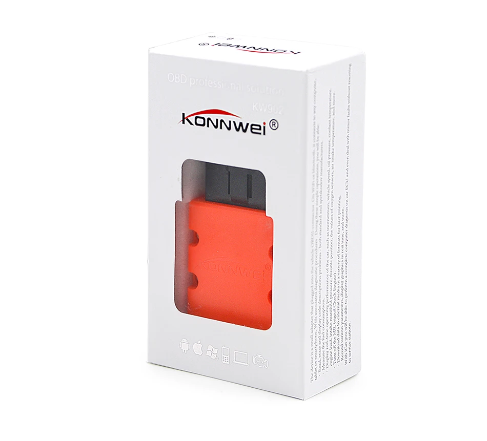 Автомобильный диагностический сканер Konnwei ELM327 V1.5 PIC18F25K80 Bluetooth OBD2 мини-считыватель