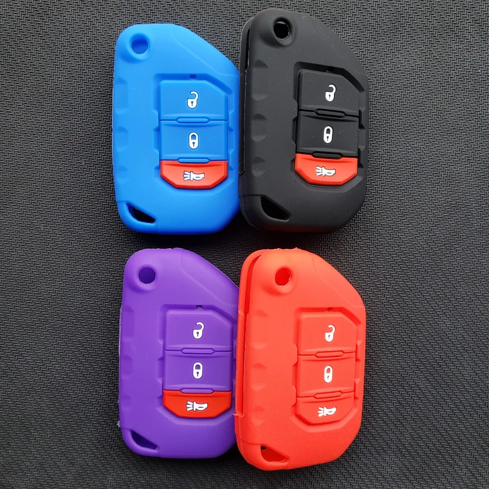Ключ чехол брелока Дистанционного Управления Кепки принципиально для Jeep Wrangler JL